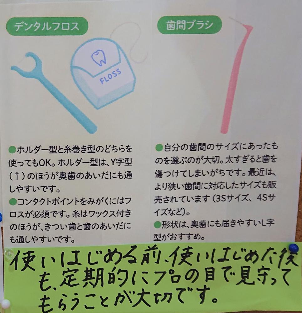 デンタルフロス＆歯間ブラシの使いかた講座④～まとめ～ – 小金原歯科